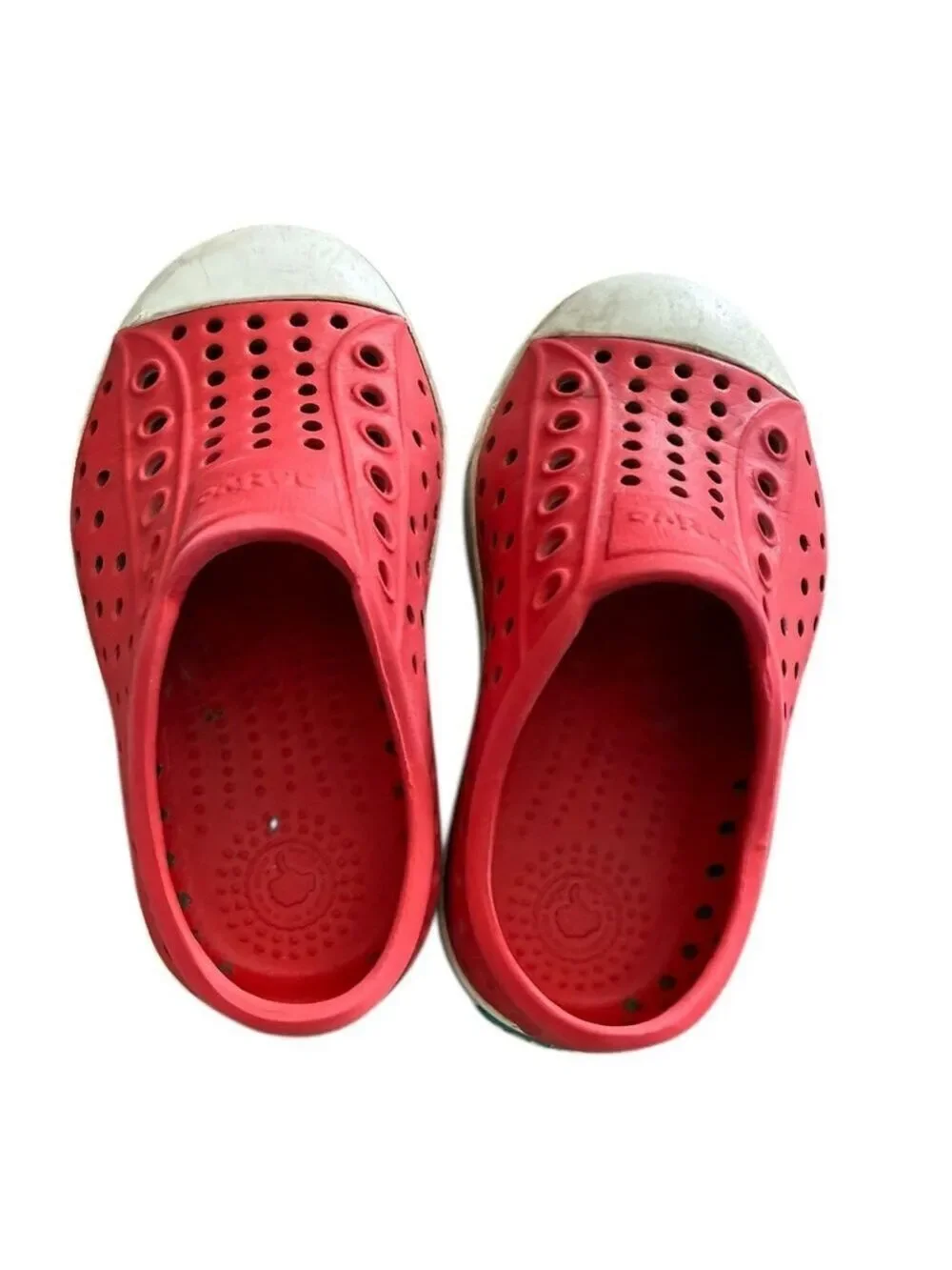 Native Shoes Jefferson Red Toddler C6 Slip On Water Shoes